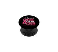 Indosso il rosa per la consapevolezza del cancro al seno di mio cugino PopSockets PopGrip Adesivo