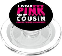 Indosso il rosa per la consapevolezza del cancro al seno di mio cugino PopSockets PopGrip per MagSafe