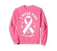 Indosso Il Rosa per la consapevolezza del Cancro del Mio collega Felpa