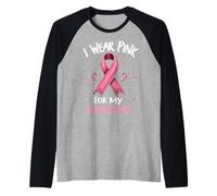 Indosso Il Rosa per la consapevolezza del Cancro di mia Nonna Maglia con Maniche Raglan