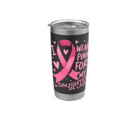 Indosso il rosa per la consapevolezza del cancro di mia nuora Bicchiere termico in acciaio inox doppia parete