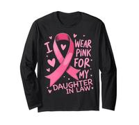 Indosso Il Rosa per la consapevolezza del Cancro di mia nuora Maglia a Manica