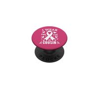 Indosso il rosa per la consapevolezza del cancro di mio cugino PopSockets PopGrip Adesivo