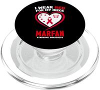 Indosso il rosso per la consapevolezza della sindrome di Marfan di mia nipote PopSockets PopGrip per MagSafe