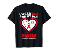 Indosso Il Rosso per la consapevolezza della sindrome di Mio Padre Marfan Maglietta
