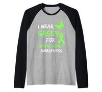 Indosso il verde per il disturbo del mese della consapevolezza della salute mentale Maglia con Maniche Raglan