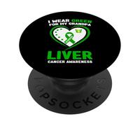 Indosso il verde per la consapevolezza del cancro al fegato di mio nonno PopSockets PopGrip Adesivo