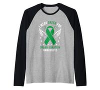 Indosso il verde per la consapevolezza della donazione di Maglia con Maniche Raglan