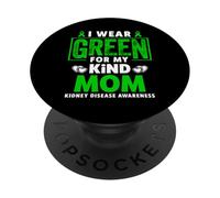 Indosso il verde per la consapevolezza delle malattie renali di mia madre PopSockets PopGrip Adesivo