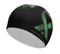 Indosso il verde per mio figlio MentalAwareness Cuffia da nuoto unisex Cappello da nuoto per donne e uomini Capelli corti e lunghi Cuffie da bagno alla moda
