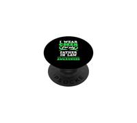 Indosso il verde per mio suocero linfoma non Hodgkin PopSockets PopGrip Adesivo