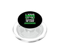 Indosso il verde per mio suocero linfoma non Hodgkin PopSockets PopGrip per MagSafe