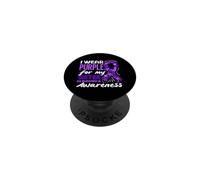 Indosso il viola per la consapevolezza dell'Alzheimer di mia sorella PopSockets PopGrip Adesivo