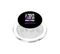 Indosso il viola per la consapevolezza dell'epilessia di mio fratello PopSockets PopGrip per MagSafe