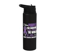 Indosso il viola per qualcuno - La consapevolezza della malattia di Crohn Stainless Steel Insulated Water Bottle