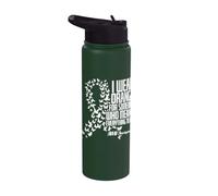 Indosso l"arancione per qualcuno che significa tutto per me ADHD Stainless Steel Insulated Water Bottle