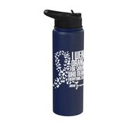 Indosso l"arancione per qualcuno che significa tutto per me ADHD Stainless Steel Insulated Water Bottle