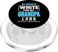 Indosso la consapevolezza del cancro ai polmoni di mio nonno PopSockets PopGrip per MagSafe
