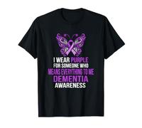 Indosso la consapevolezza della demenza Viola Qualcuno Significa Tutto Maglietta
