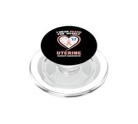 Indosso la pesca per me stesso Consapevolezza del cancro uterino PopSockets PopGrip per MagSafe
