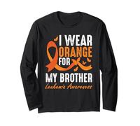 Indosso l'arancione per il sostegno alla consapevolezza della leucemia di mio fratello Maglia a Manica