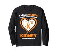 Indosso l'arancione per la consapevolezza del Cancro ai reni di mia Suocera Maglia a Manica