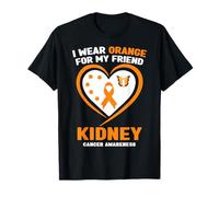 Indosso l'arancione per la consapevolezza del Cancro al Rene del Mio Amico Maglietta