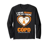 Indosso l'arancione per la consapevolezza della BPCO del Mio Amico Maglia a Manica