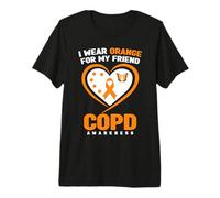 Indosso l'arancione per la consapevolezza della BPCO del Mio Amico Maglietta Premium