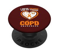 Indosso l'arancione per la consapevolezza della BPCO del mio amico PopSockets PopGrip Adesivo