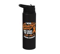 Indosso l'arancione per qualcuno - Consapevolezza della leucemia Stainless Steel Insulated Water Bottle