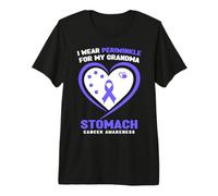 Indosso Pervinca per la consapevolezza del Cancro allo Stomaco di mia Nonna Maglietta Premium