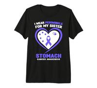 Indosso Pervinca per la consapevolezza del Cancro allo Stomaco di mia Sorella Maglietta Premium