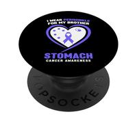 Indosso pervinca per la consapevolezza del cancro allo stomaco di mio fratello PopSockets PopGrip Adesivo