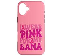 Indosso rosa per i miei bambini Bama per la consapevolezza del cancro al seno Custodia per iPhone 16 Plus