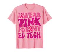 Indosso Rosa per i Miei Bambini Ed Tech per la sensibilizzazione al Cancro al Seno Maglietta