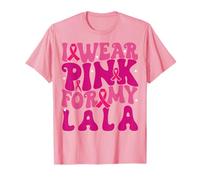 Indosso Rosa per i Miei Bambini Lala per la consapevolezza del Cancro al Seno Maglietta