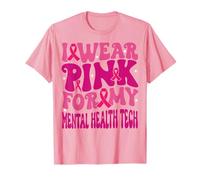 Indosso Rosa per i Miei Bambini per Il Cancro al Seno Tech per la Salute mentale Maglietta