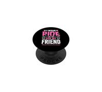 Indosso rosa per la consapevolezza del cancro al seno del mio amico PopSockets PopGrip Adesivo