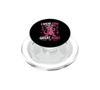 Indosso rosa per la consapevolezza del cancro al seno della mia prozia PopSockets PopGrip per MagSafe