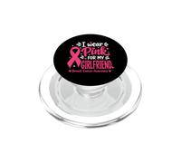 Indosso rosa per la consapevolezza del cancro al seno della mia ragazza PopSockets PopGrip per MagSafe