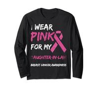 Indosso Rosa per la consapevolezza del Cancro al Seno di mia Figlia Maglia a Manica