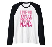 Indosso Rosa per la consapevolezza del Cancro al Seno di mia Nonna Maglia con Maniche Raglan