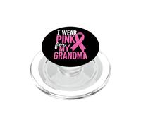 Indosso rosa per la consapevolezza del cancro al seno di mia nonna PopSockets PopGrip per MagSafe