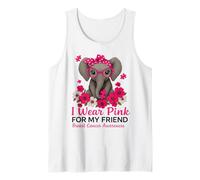 Indosso Rosa per la consapevolezza del Cancro al Seno Elefante per Il Mio Amico Canotta