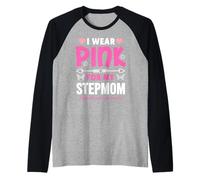 Indosso Rosa per la consapevolezza del Cancro al Seno matrigna Maglia con Maniche Raglan