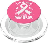 Indosso rosa per la consapevolezza del cancro del mio vicino PopSockets PopGrip per MagSafe