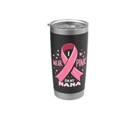 Indosso rosa per la consapevolezza del sostegno al cancro della mia nonna Bicchiere termico in acciaio inox doppia parete