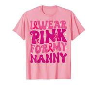 Indosso Rosa per la mia Tata per la consapevolezza del Cancro al Seno per Bambini e Ragazze Maglietta