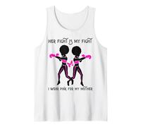 Indosso Rosa per Mia Madre Cancro al Seno Nero Melanina Donne Canotta